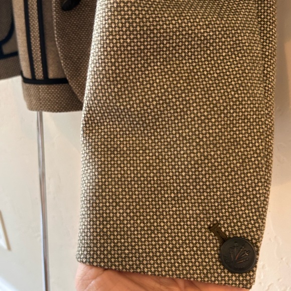 Rag & Bone Slade Italian Jacquard Blazer, Green Multi, Size 10 - Picture 7 of 10